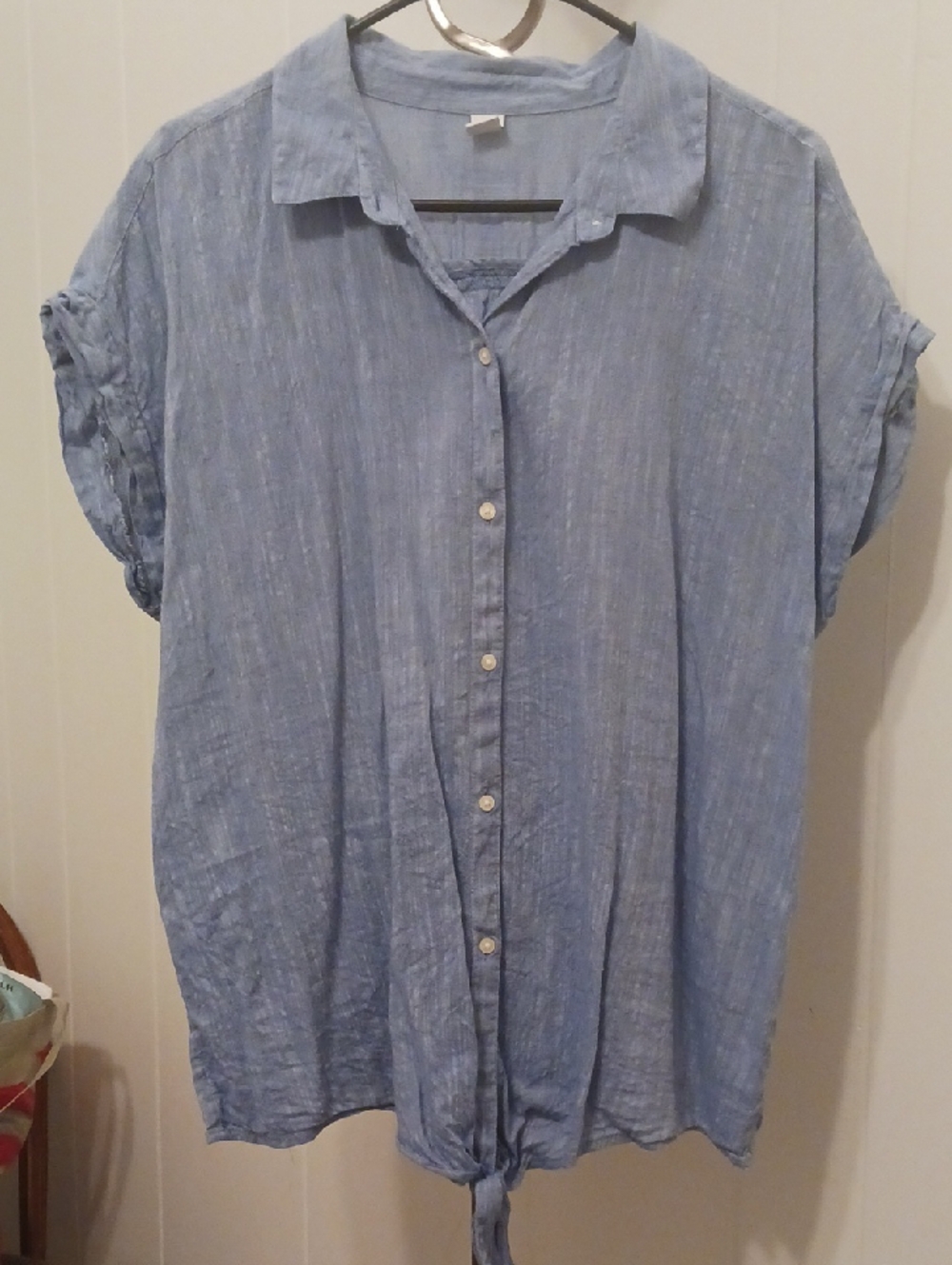 Old Navy Light Blue Denim Top